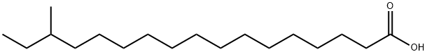 15-甲基十七烷酸 结构式