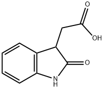2-OXINDOLE-3-ACETIC ACID 结构式