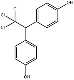 2,2-双(4-羟基苯基)-1,1,1-三氯乙烷 结构式