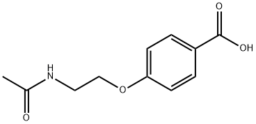 4-(2-乙酰氨基乙氧基)苯甲酸 结构式