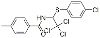 BenzaMide, 4-Methyl-N-[2,2,2-trichloro-1-[(4-chlorophenyl)thio]ethyl]- 结构式