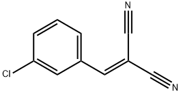 2-(3-氯亚苄基)丙二腈 结构式