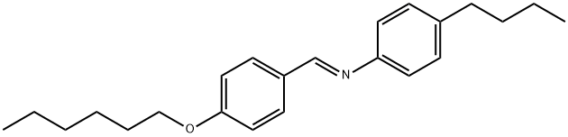 p-己氧基苄烯-p-丁基苯胺 结构式