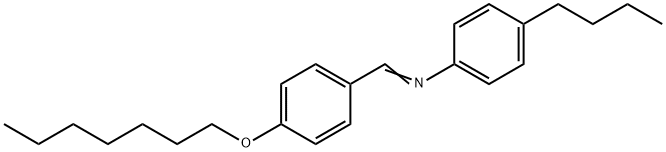 p-庚基苄烯-p-丁基苯胺 结构式