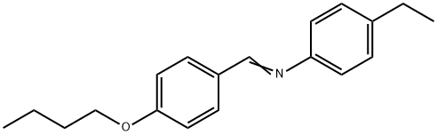 p-丁氧基苄烯-p-乙基苯胺 结构式