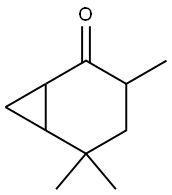 3,5,5-Trimethylbicyclo[4.1.0]heptan-2-one 结构式
