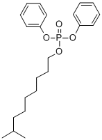 磷酸异癸基二苯酯 结构式