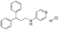 N-(3,3-diphenylpropyl)pyridin-4-amine monohydrochloride  结构式