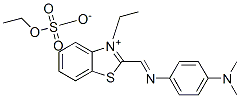 2-[N-[p-(dimethylamino)phenyl]formimidoyl]-3-ethylbenzothiazolium ethyl sulphate 结构式