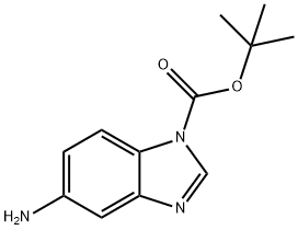 5-AMINO-1-BOC-BENZOIMIDAZOLE 结构式