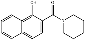 1-[(1-hydroxy-2-naphthyl)carbonyl]piperidine 结构式