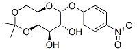 p-Nitrophenyl 4,6-O-Isopropylidene-α-D-galactopyranoside 结构式