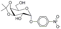 p-Nitrophenyl 3,4-O-Isopropylidene-α-D-galactopyranoside 结构式