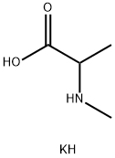 N-METHYL-DL-ALANINE, MONOPOTASSIUM SALT 结构式