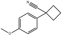 1-(4-甲氧基苯基)环丁烷甲腈 结构式