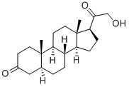 21-羟基-5α-孕甾(烷)-3,20-二酮 结构式