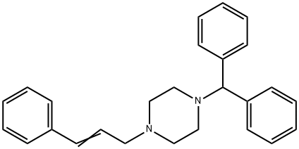 桂利嗪 结构式