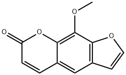 8-甲氧基补骨脂素 结构式