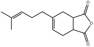 5-(4-甲基戊-3-烯-1-基)-3A,4,7,7A-四氢异苯并呋喃-1,3-二酮 结构式