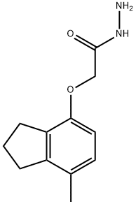 2-[(7-METHYL-2,3-DIHYDRO-1H-INDEN-4-YL)OXY]ACETOHYDRAZIDE 结构式