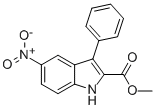 METHYL 5-NITRO-3-PHENYL-1H-INDOLE-2-CARBOXYLATE 结构式