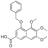 5,6,7-三甲氧基-4-(苯基甲氧基)-2-萘羧酸 结构式