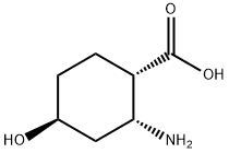 Cyclohexanecarboxylic acid, 2-amino-4-hydroxy-, (1S,2R,4S)- (9CI) 结构式