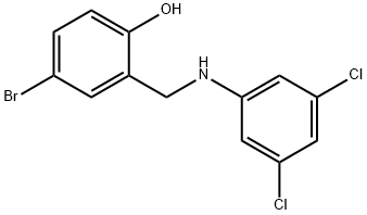 4-BROMO-2-[(3,5-DICHLOROANILINO)METHYL]BENZENOL 结构式