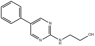 2-((5-苯基嘧啶-2(1H)-亚基)氨基)乙烷-1-醇 结构式