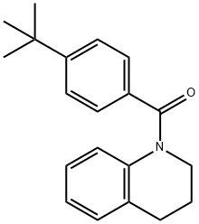 1-(4-叔丁基苯甲酰基)-1,2,3,4-四氢喹啉 结构式