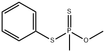 Methyldithiophosphonic acid O-methyl S-phenyl ester 结构式