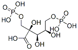 2-carboxyribitol 1,5-bisphosphate 结构式