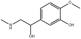 3-羟基-4-甲氧基-Α-(甲氨基甲基)苯甲醇 结构式