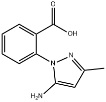 2-(5-AMINO-3-METHYL-PYRAZOL-1-YL)-BENZOIC ACID 结构式