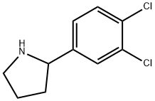 2-(3,4-氯苯基)-吡咯烷 结构式