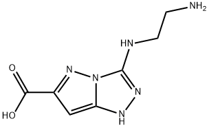 1H-Pyrazolo[5,1-c]-1,2,4-triazole-6-carboxylicacid,3-[(2-aminoethyl)amino]- 结构式