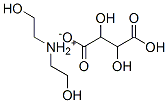 bis(2-hydroxyethyl)ammonium hydrogen tartrate 结构式