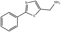 (2-苯基噻唑-5-基)甲胺 结构式