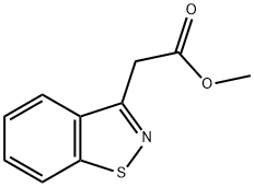 1,2-Benzisothiazole-3-acetic acid methyl ester 结构式