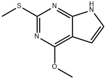 4-甲氧基-2-(甲硫基)-7H-吡咯并[2,3-D]嘧啶 结构式