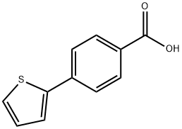 4-(2-噻吩基)苯甲酸 结构式