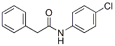 N-(4-氯苯基)-2-苯基乙酰胺 结构式