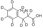 DL-苯基-D5-丙氨酸-2,3,3-D3 结构式