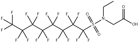 2-(N-乙基全氟辛烷磺酰氨基)乙酸 结构式