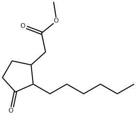 methyl 2-hexyl-3-oxocyclopentaneacetate 结构式