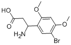 3-AMINO-3-(5-BROMO-2,4-DIMETHOXY-PHENYL)-PROPIONIC ACID 结构式