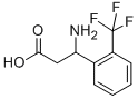 3-氨基-3-(2-三氟甲基苯基)丙酸 结构式