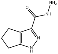 1,4,5,6-四氢环戊并吡唑-3-酰肼 结构式