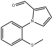 1-(2-METHYLSULFANYL-PHENYL)-1H-PYRROLE-2-CARBALDEHYDE 结构式