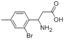 3-AMINO-3-(2-BROMO-4-METHYL-PHENYL)-PROPIONIC ACID 结构式